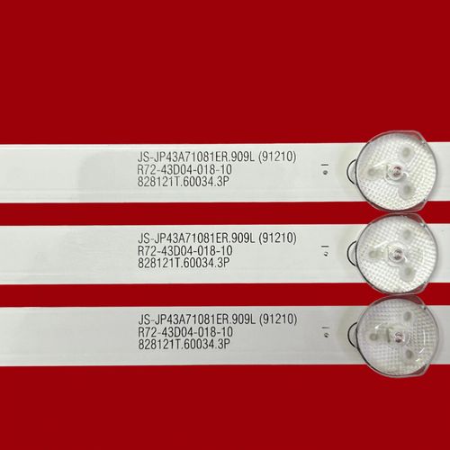 Bandes Led Pour Js-Jp43a71081er.909l(91210) R72-43d04-018-10 828121t.60034.3p Bouteilles Vhix-43f169msy Systèmes Vhix-43u169msy K43dlj10us China