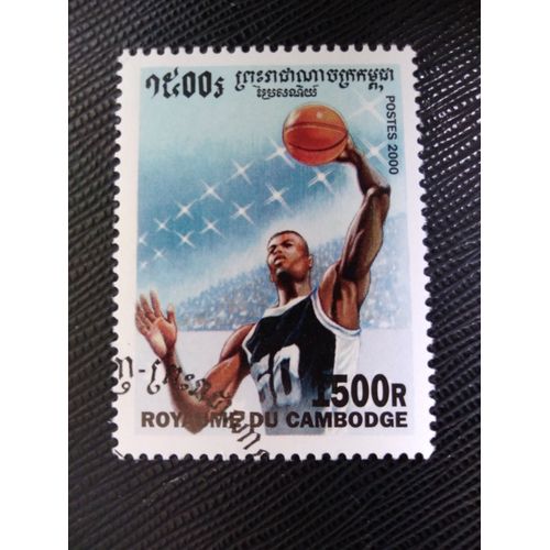 Timbre Cambodge Y T 1748 Jeux Olympiques D'Été - Sydney - Basketball 2000 (140509 )