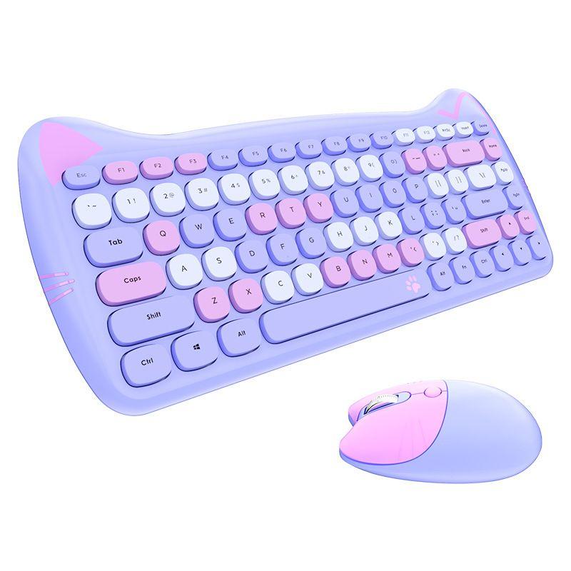 Bluetooth 10 clavier souris peigne ensemble Rechargeable pour