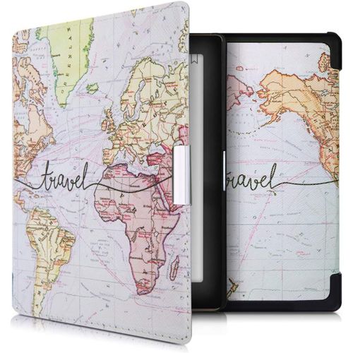 Étui Compatible Avec Kobo Aura Edition 1 Coque - Étui À Rabat Magnétique Tablette Ereader Similicuir - Noir-Multicolore[Kin5221221]