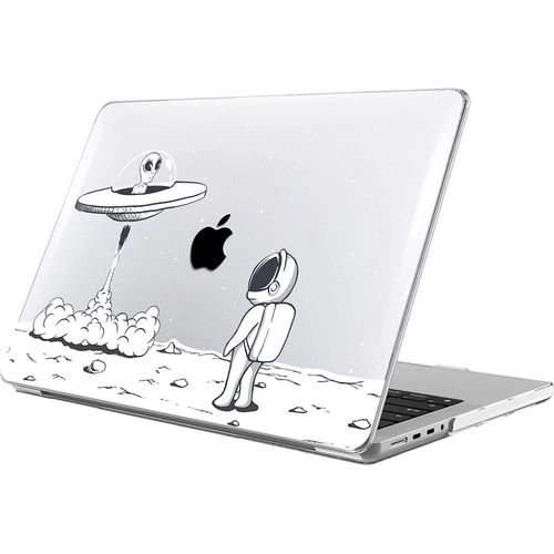 Coque pour MacBook Pro 14 Pouces M4 M3 M2 M1 Pro/Max 2024 2023 2021, Protection Rigide Motif Extraterrestre - E.F.Connection