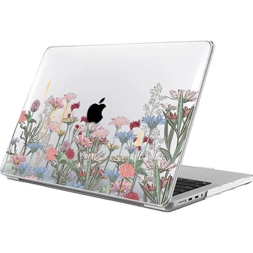 Coque pour MacBook Air 15 Pouces M4 M3 M2 2025 2024 2023, Protection Rigide Légère Slim Antidérapante Motif Fleur Jardin - E.F.Connection