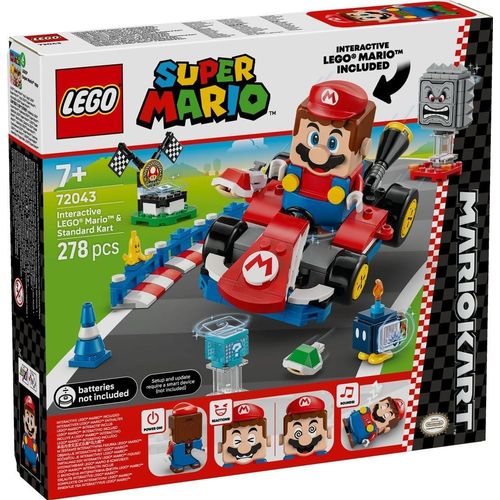 LEGO Super Mario - Mario Kart - LEGO Mario interactif et kart standard - 72043