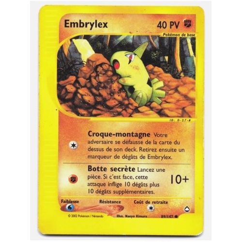 Pokémon Embrylex 89 / 147 Aquapolis Wizards