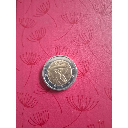 2 Euros 25 Ème Anniversaire Ruban Rose