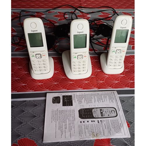 Gigaset AS 405 trio blanc telephone