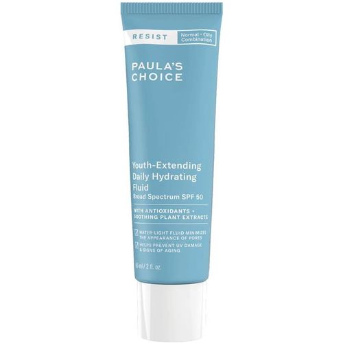 Resist Anti Age Crème De Jour Spf 50 - Crème Solaire Hydratante Pour Visage - Eliminé Les Points Noirs, Anti Rides Avec Vitamine E - Peaux Mixtes À Grasses - 60 Ml 