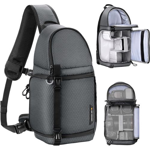 Sac À Dos Pour Appareil Photo Sac À Bandoulière Sac Carré Sacs De Photographe Étui Rectangulaire Pour Appareil Photo Compatible Avec Canon/Nikon/Sony/Dji Mavic Drone Sac À Dos.[X77]-Marque Générale