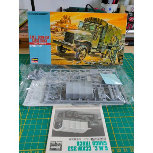 Maquette Camion Hasegawa 1/72 : Gmc Cckw 353 Cargo Truck-Hasegawa