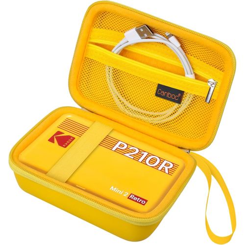 Étui de Transport pour imprimante Photo Portable Kodak Mini 2 Retro 4pass / Kodak Mini Shot 2 Retro 4pass 2 en 1 prêt à l'emploi Appareil Photo numérique, Jaune