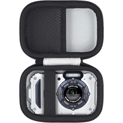 Hard Travel Housse Compatible avec l'appareil Photo Numérique Kodak PIXPRO WPZ2,Housse de Protection pour Kodak Appareil Photo Etanche (Gris Argenté)