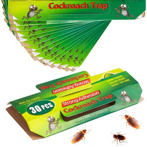 30 Pièces Piege Cafard Produit Puissant Professionnel Collant Piège à Cafards Anti Blattes