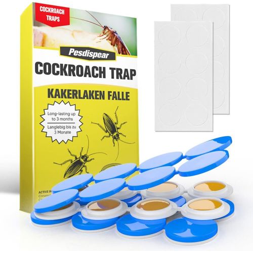 Piège à Cafard, Produit Anti Cafard Blatte Protection Jusqu¿à 2 Mois, Plus Efficace à Ultrasons 16 Pièces