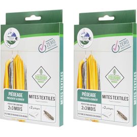 Terra Nostra - Piège Ecologique Naturel Contre Les Mites Textiles - Lot DE 2 BOITES - Plaque de Phéromone X2 - Produit Ecologique - sans Insecticide - Fabriqué dans L'Union Européenne