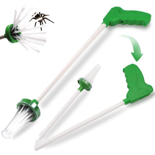 Attrape Araignée, Attrape-araignée À Long Manche, Attrape-Insectes Pliable, Attrape Araignée Télescopique Long, Attrape Insectes Vivants, Spider Catcher, Attrape-Insectes pour Araignées Cafards