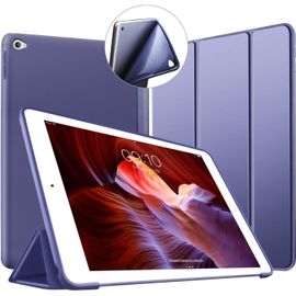 Coque Ipad Air 2, Ipad Air 2 Case Housse Étui De Slim Léger Protection Coque [Veille/Réveil Automatique] Tpu Souple Smart Cover Pour Apple 9,7 Pouces Ipad Modèle A1566 / A1567 (Bleu Marin)