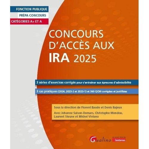 Concours D'accès Aux Ira Catégories A+ Et A