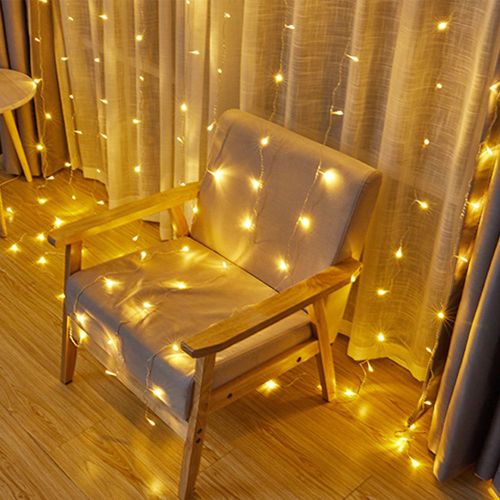 Guirlande Lumineuse Led 3 X 2 M, 240 Led, Etanche, En Forme De Barre De Glace, Pour Decoration De Noel Interieure, Blanc Chaud, Prise Ue 220 V
