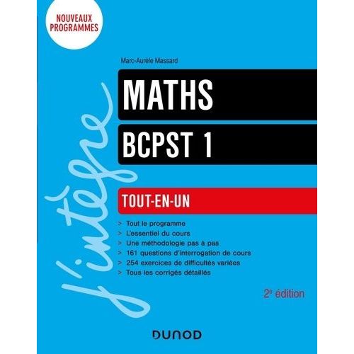 Maths Bcpst 1 - Tout-En-Un