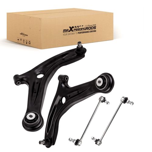 2x Lh Rh Front Lower Suspension Control Wishbone Arm + Links For Mazda 2 Ford