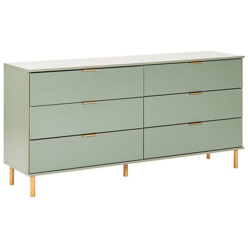 Commode À 6 Tiroirs Walpole Vert
