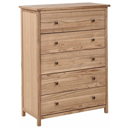 Commode À 5 Tiroirs Salton Bois Marron