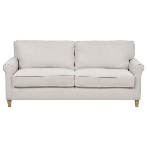 Canapé 3 Places En Tissu Beige Clair Ronneby