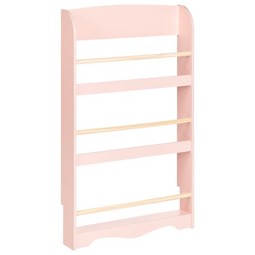 Bibliothèque Murale Liloet Bois D'ingénierie 100 Cm Rose Pastel