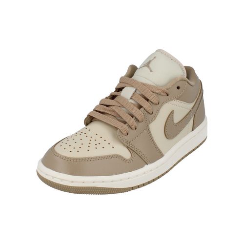 Chaussures Nike W Air Jordan 1 Low Beige Et Café