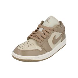 Chaussures Nike W Air Jordan 1 Low Beige Et Café