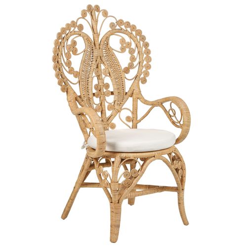 Chaise Paon Carrara Rotin Naturel