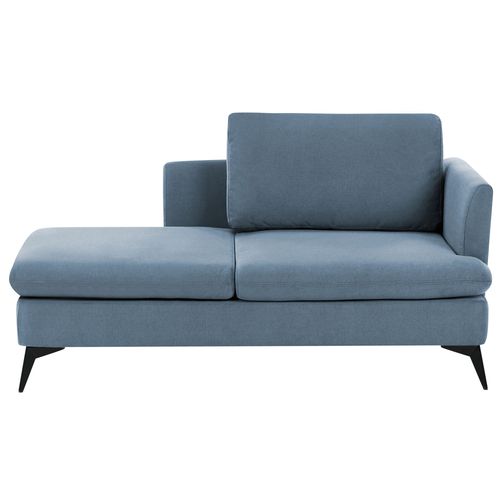 Chaise Longue Côté Droit En Tissu Bleu Sievoz