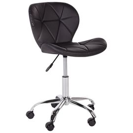 Chaise De Bureau Valetta Cuir Pu Noir