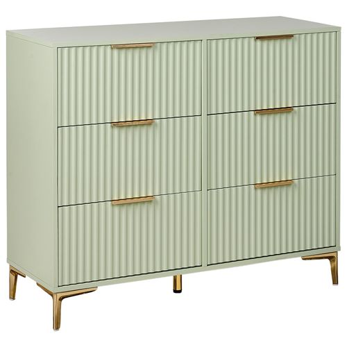 Commode À 6 Tiroirs Walcott Vert Clair