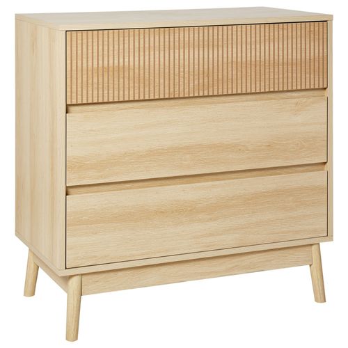 Commode À 3 Tiroirs Wales Marron Clair