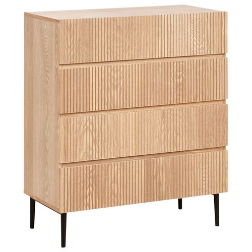 Commode À 4 Tiroirs Blythe Bois Frêne Naturel