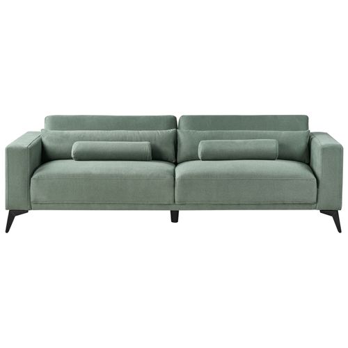 Canapé 3 Places En Tissu Vert Ange