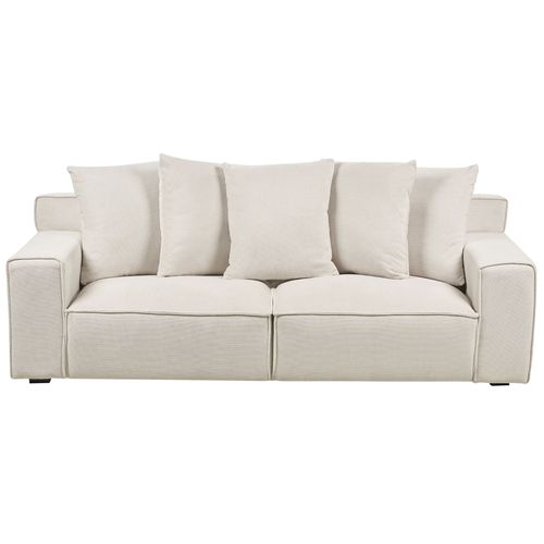 Canapé En Tissu 3 Places Blanc Cassé Viskan