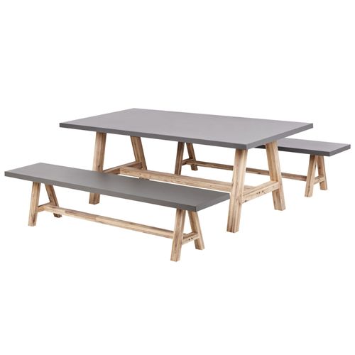 Set De Salle À Manger Béton Gris Tonnare