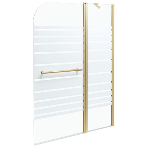 Paroi de bain douche TUAPI 140 x 100 cm Doré