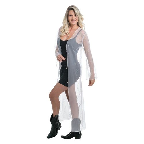 Déguisement Veste Long Summer Festival Noir Femme