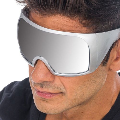 Paire De Lunettes Festives Masque Argent Adulte