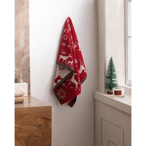 Serviette Pour Le Visage 100 % Coton Hébert - Rouge
