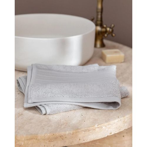 Serviette Pour Le Visage Martha (Tencel:Trade_Mark:) - Gris Clair - 50x80 Cm