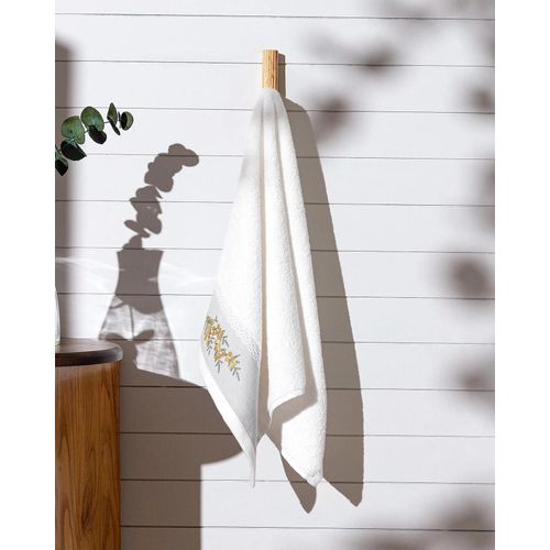 Serviette De Toilette Brodée Pensée