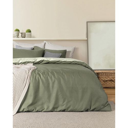 Parure De Lit Imprimée Cher Pour Lit Simple - Kaki