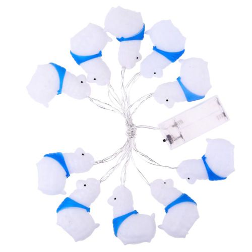 Guirlande Lumineuse En Silicone A 10 Led En Forme D'alpaga, 1,5 M, Luminaire Decoratif Pour Chambre D'enfant, Blanc Chaud