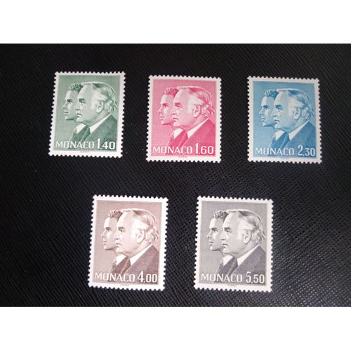 Timbre Monaco Y T 1281 A 1285 Prince Rainier Iii, Prince Albert 1981 (150509 )