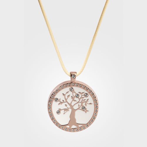 Bouton D'Alerte Monsherif + Pendentif "Arbre De Vie" Doré Rosé : L¿Élégance Et La Technologie Réunies Dans Un Bijou Connecté