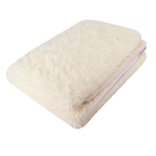 Tapis De Salon Epais, Doux Et Moderne, Antiderapant, Pour Le Yoga, Decoration D'interieur (120 X 160 Cm, Beige)